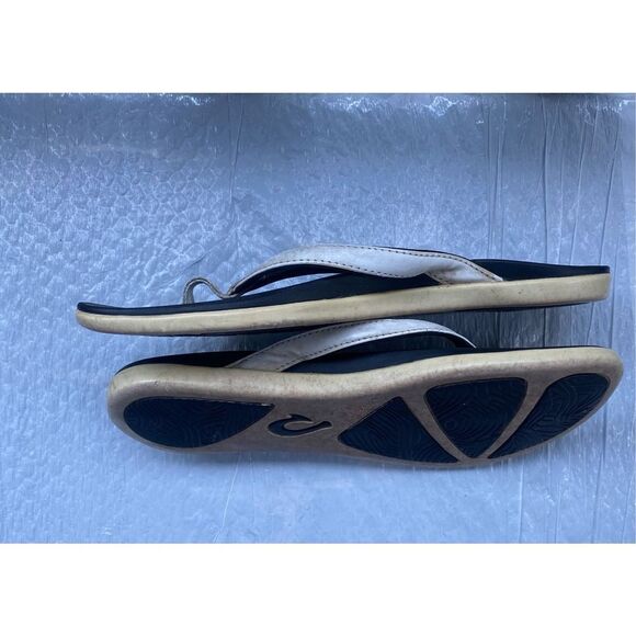 Olukai Women’s Ohana Koa Tan Flip Flop Sz 10 US - Picture 5 of 7